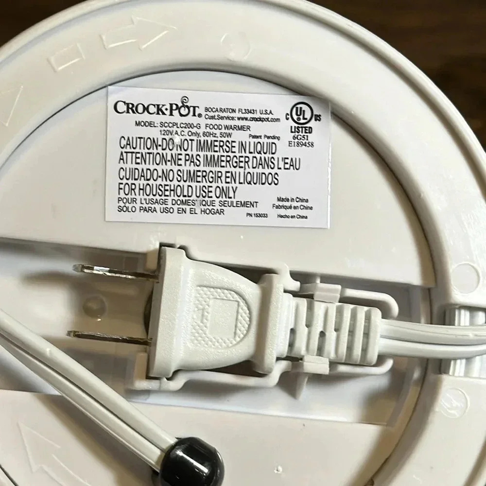 sale Crockpot Electric Lunch Box, Portable Food Warmer On-the-Go, 20oz Blk/White - Picture 15 of 15
